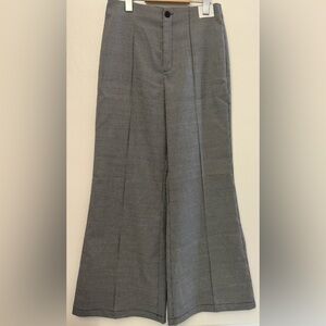 Reformation Houndstooth Print Wide Leg Pants Size 4